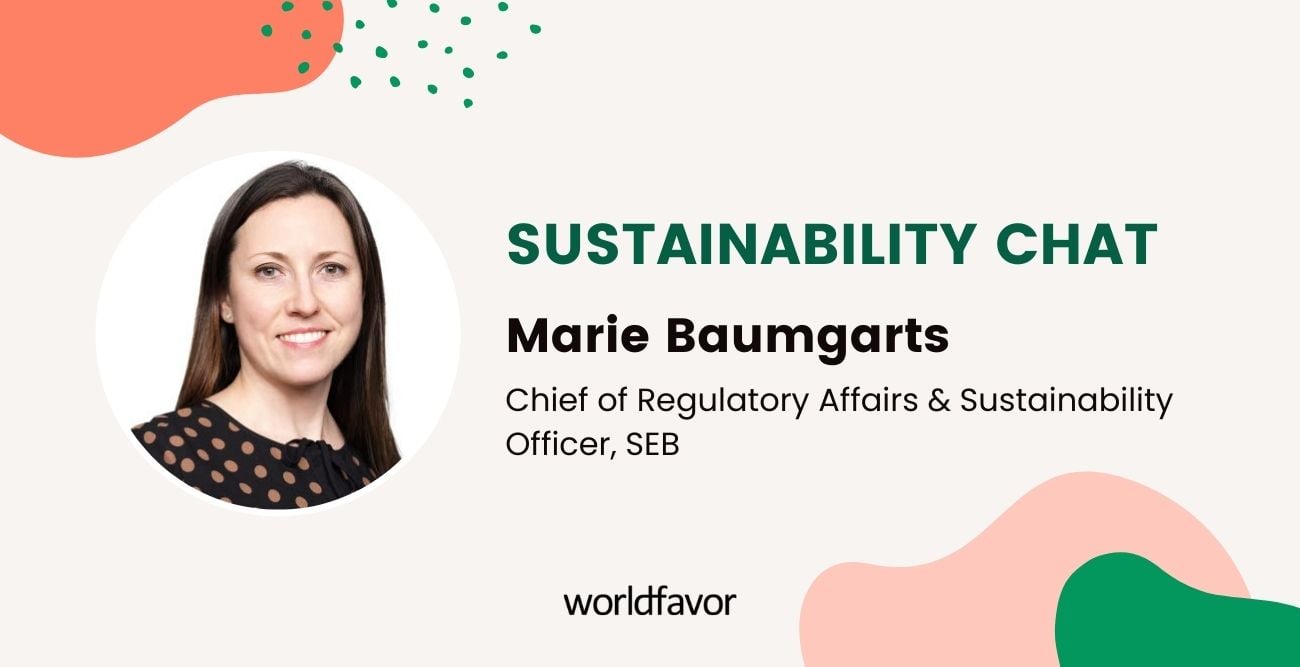 Sustainability Chat with Marie Baumgarts at SEB