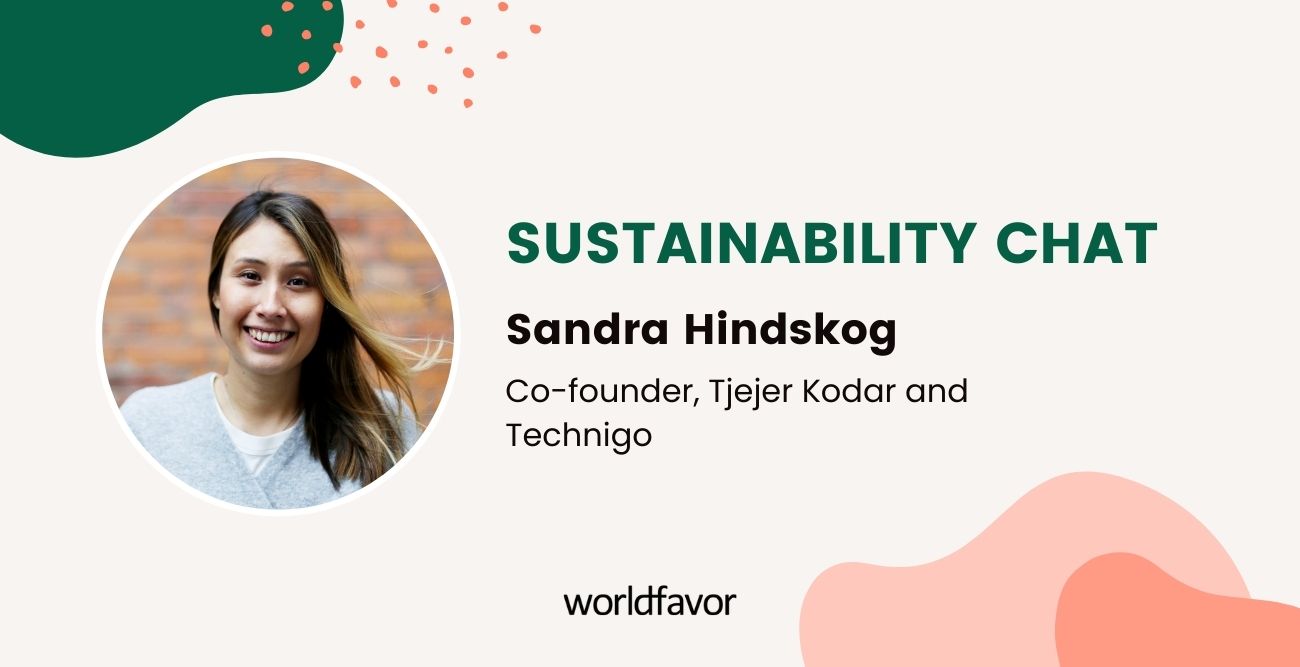 Sustainability Chat with Sandra Hindskog, co-founder of Tjejer Kodar and Technigo