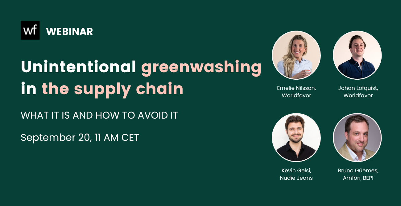 On-demand webinar – Unintentional greenwashing in the supply chain: what it is and how to avoid it