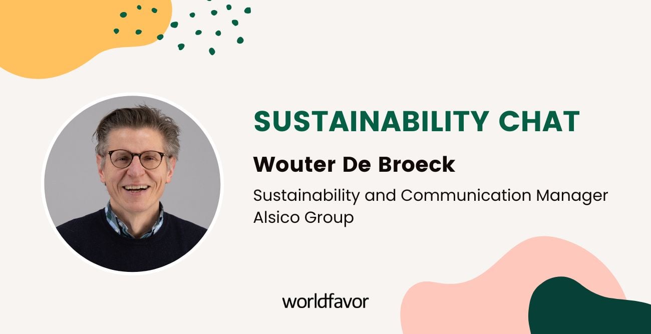 Sustainability Chat with Wouter De Broeck, Sustainability and Communication Manager Alsico Group