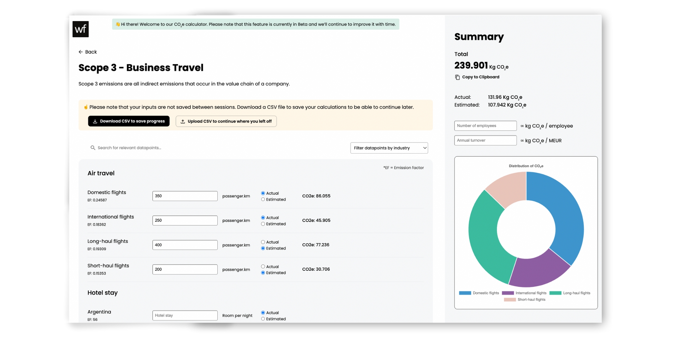 Worldfavor launches Emission Calculator to help companies and investors understand their impact